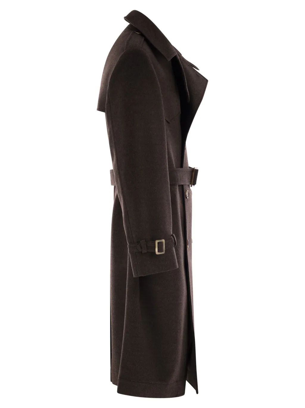 Double-Breasted Belted Coat