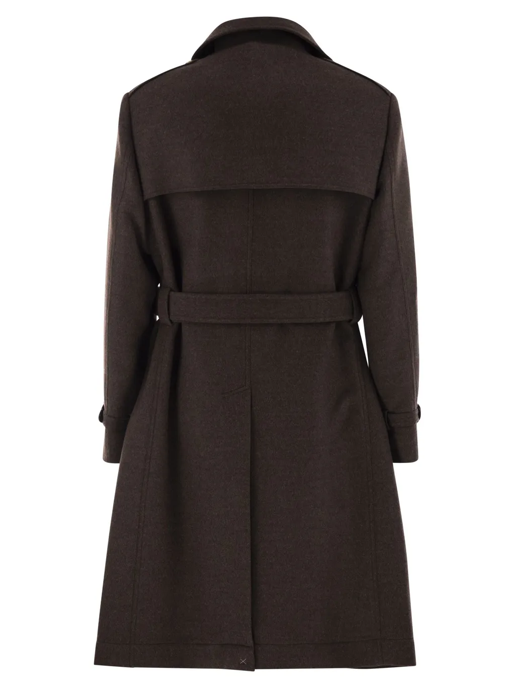Double-Breasted Belted Coat