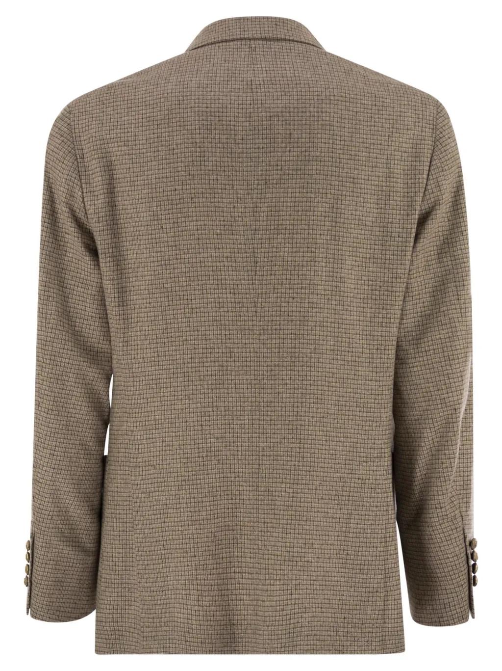 Checked Flannel One-And-A-Half Breasted Deconstructed Blazer