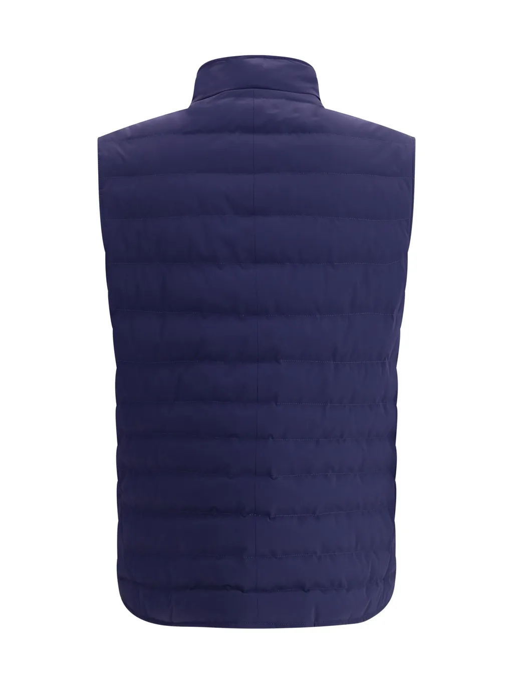 High-Neck Quilted Gilet