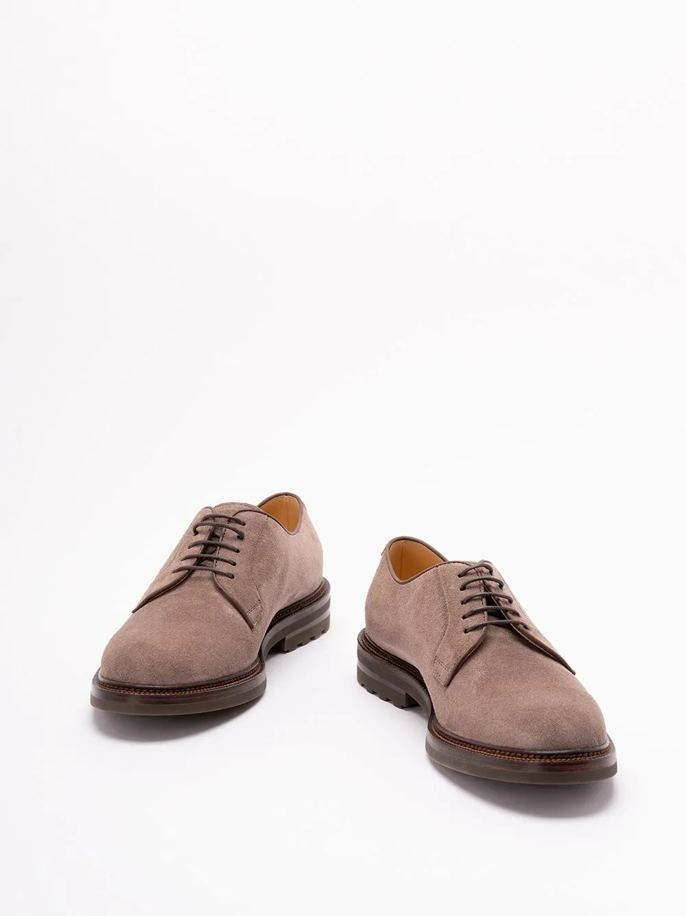 Suede Lace-Up Derby Shoes