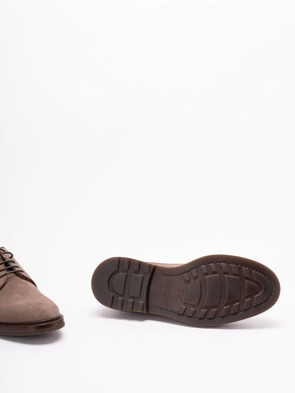 Suede Lace-Up Derby Shoes