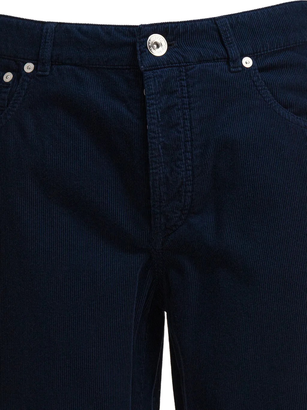 Logo Patch Corduroy Pants