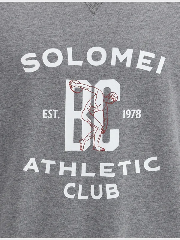 Short-Sleeved Crewneck Sweatshirt