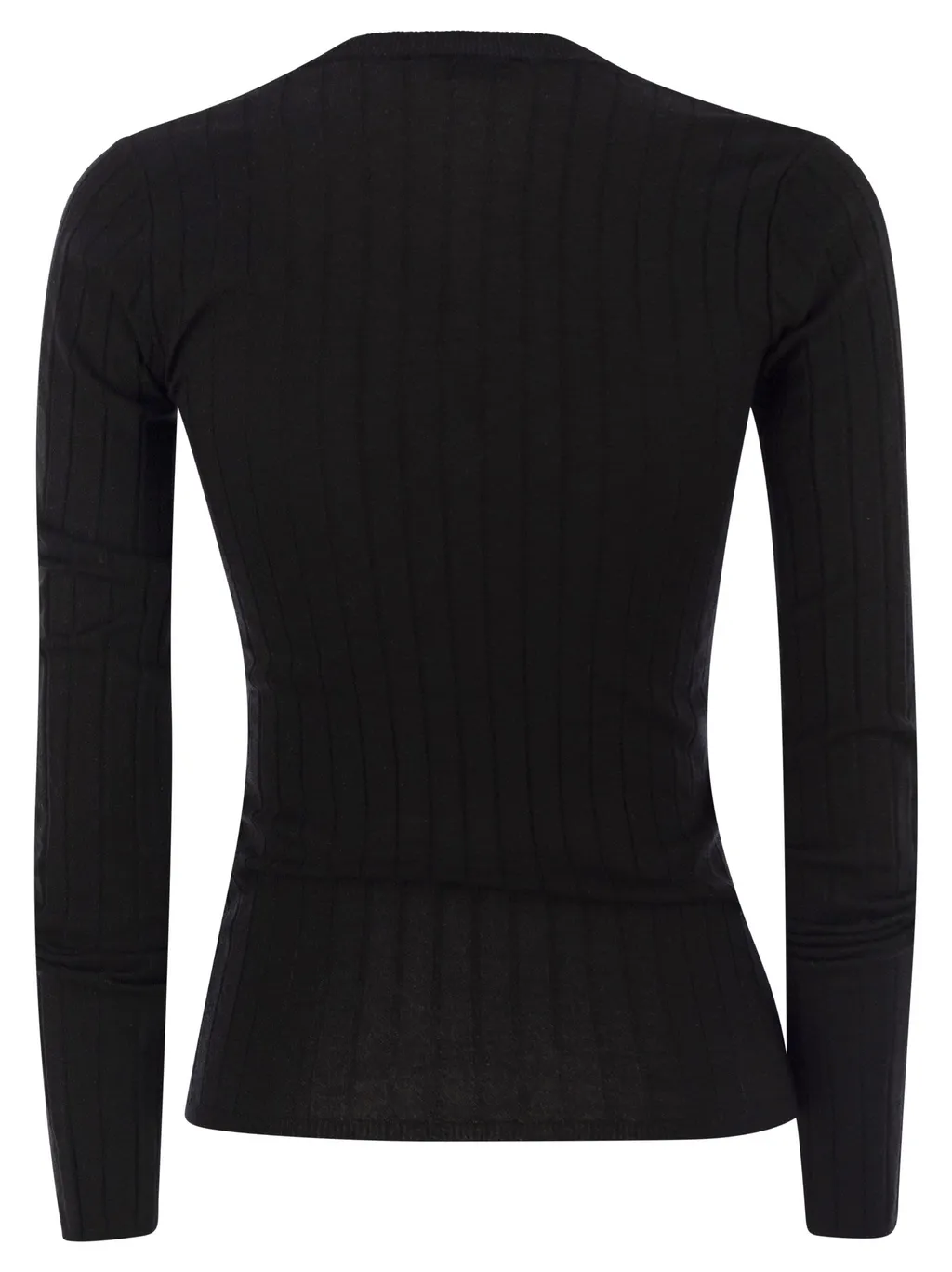 V-Neck Ribbed Jumper