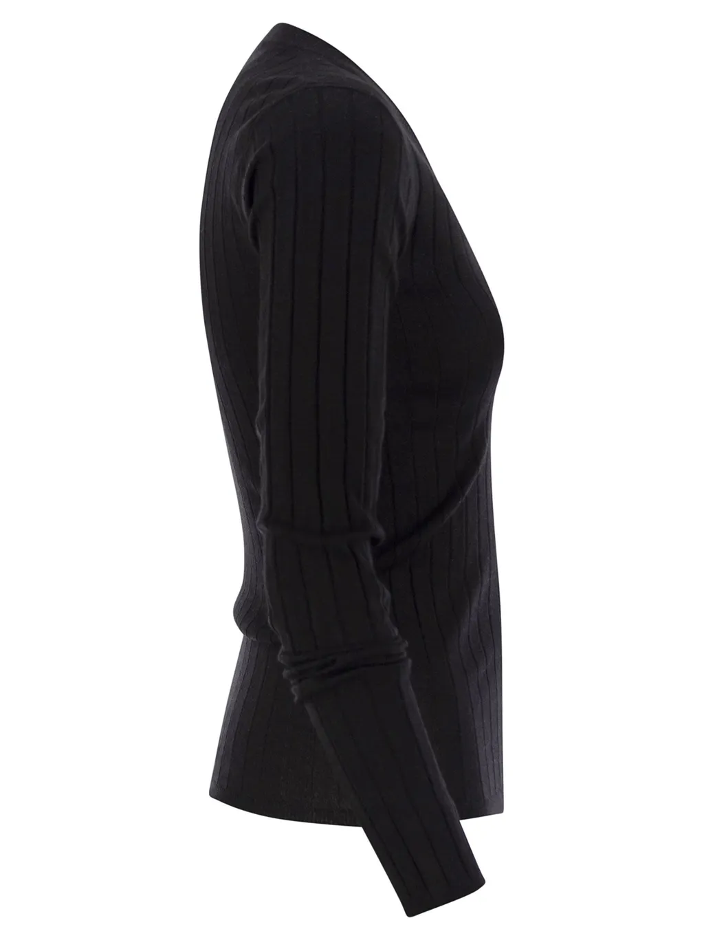 V-Neck Ribbed Jumper