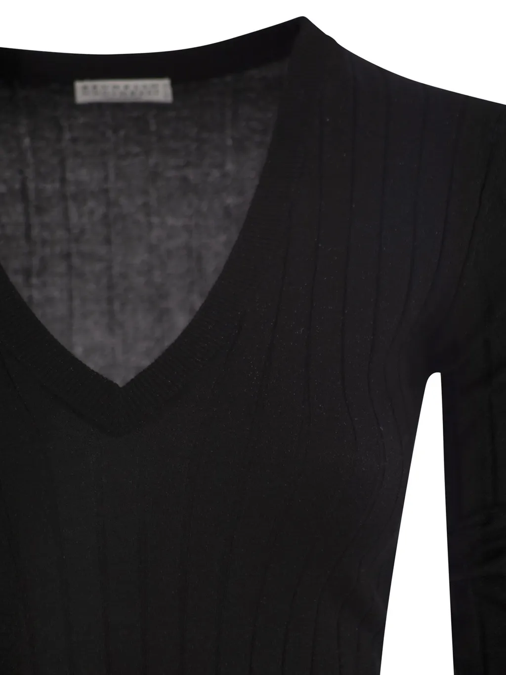 V-Neck Ribbed Jumper