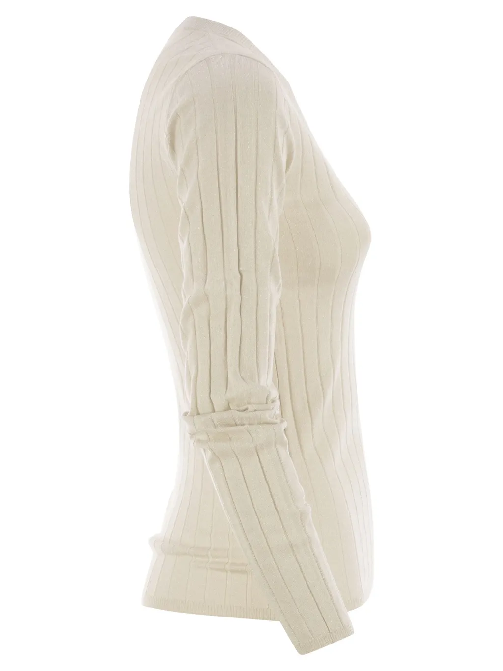 V-Neck Ribbed Jumper