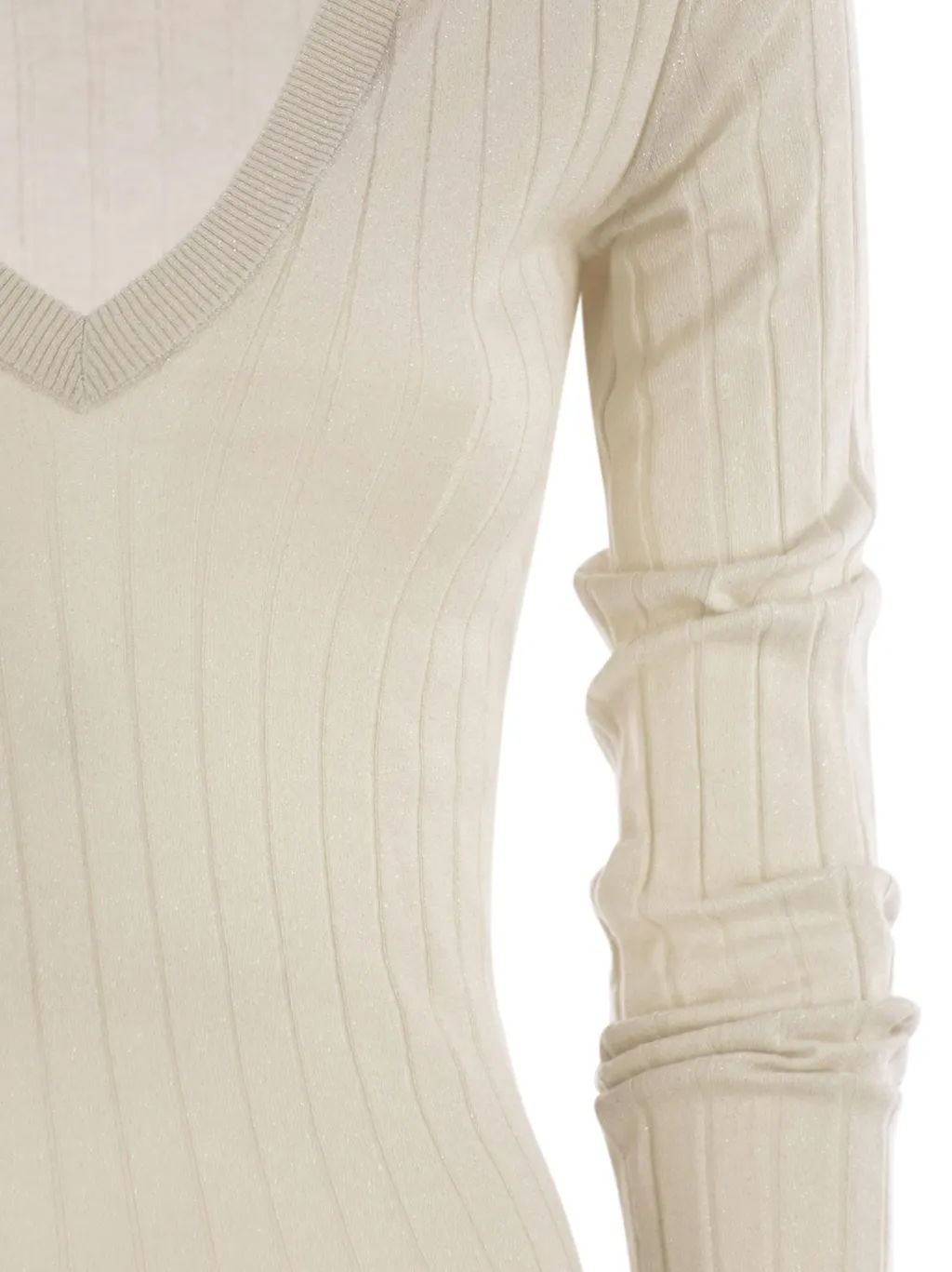 V-Neck Ribbed Jumper