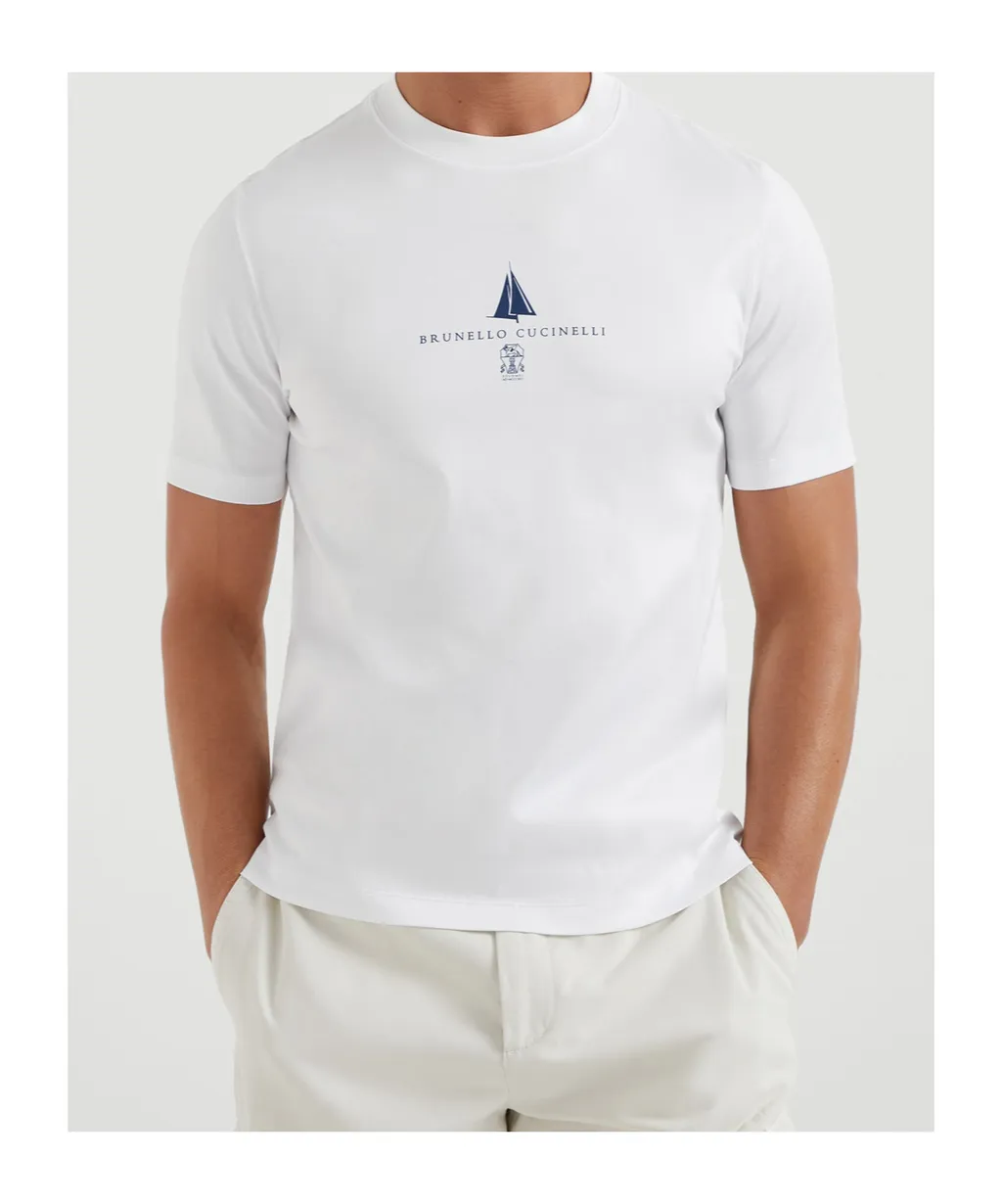 Logo Printed Crewneck T-Shirt