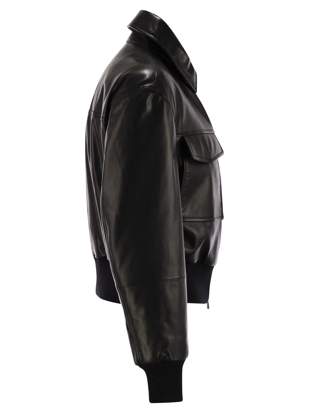 Zipped Leather Jacket