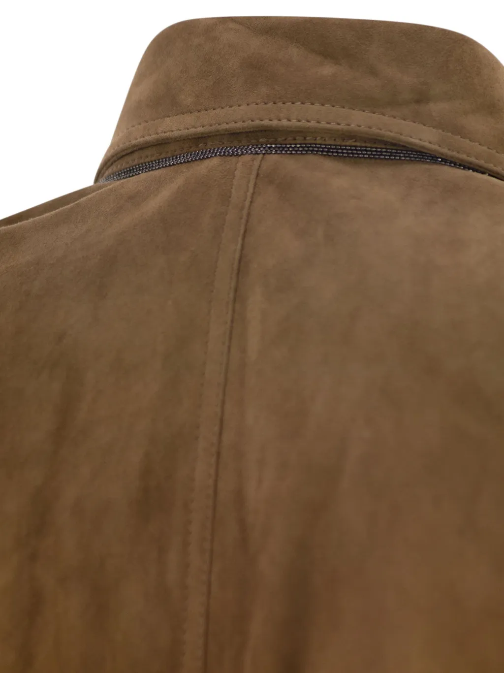 Bead-Embellished Leather Shirt