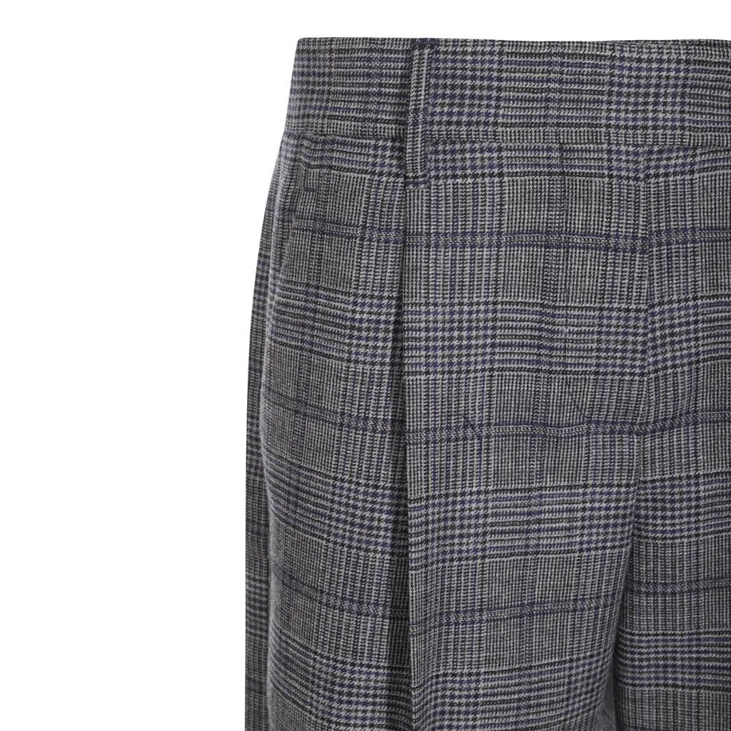 Checked Pattern Trousers