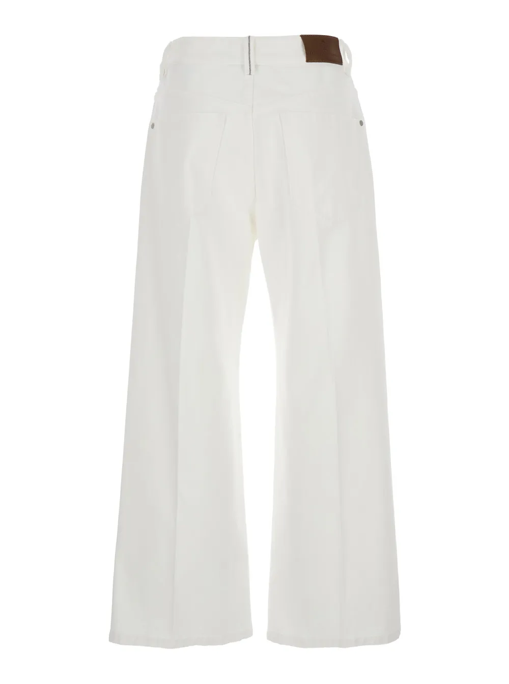 Logo Patch Wide-Leg Jeans