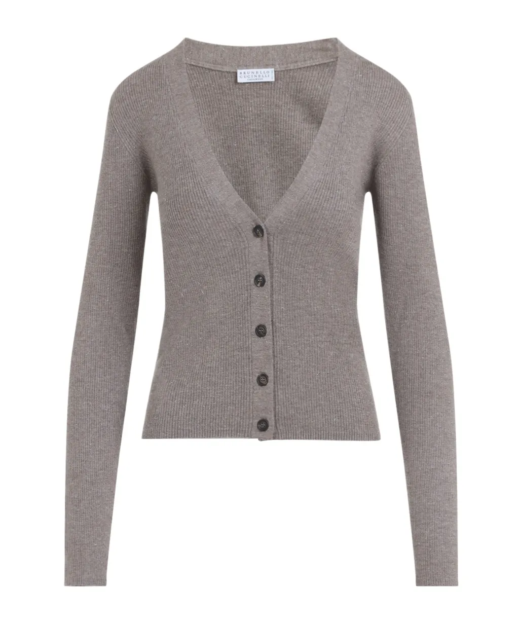 V-Neck Knitted Cardigan