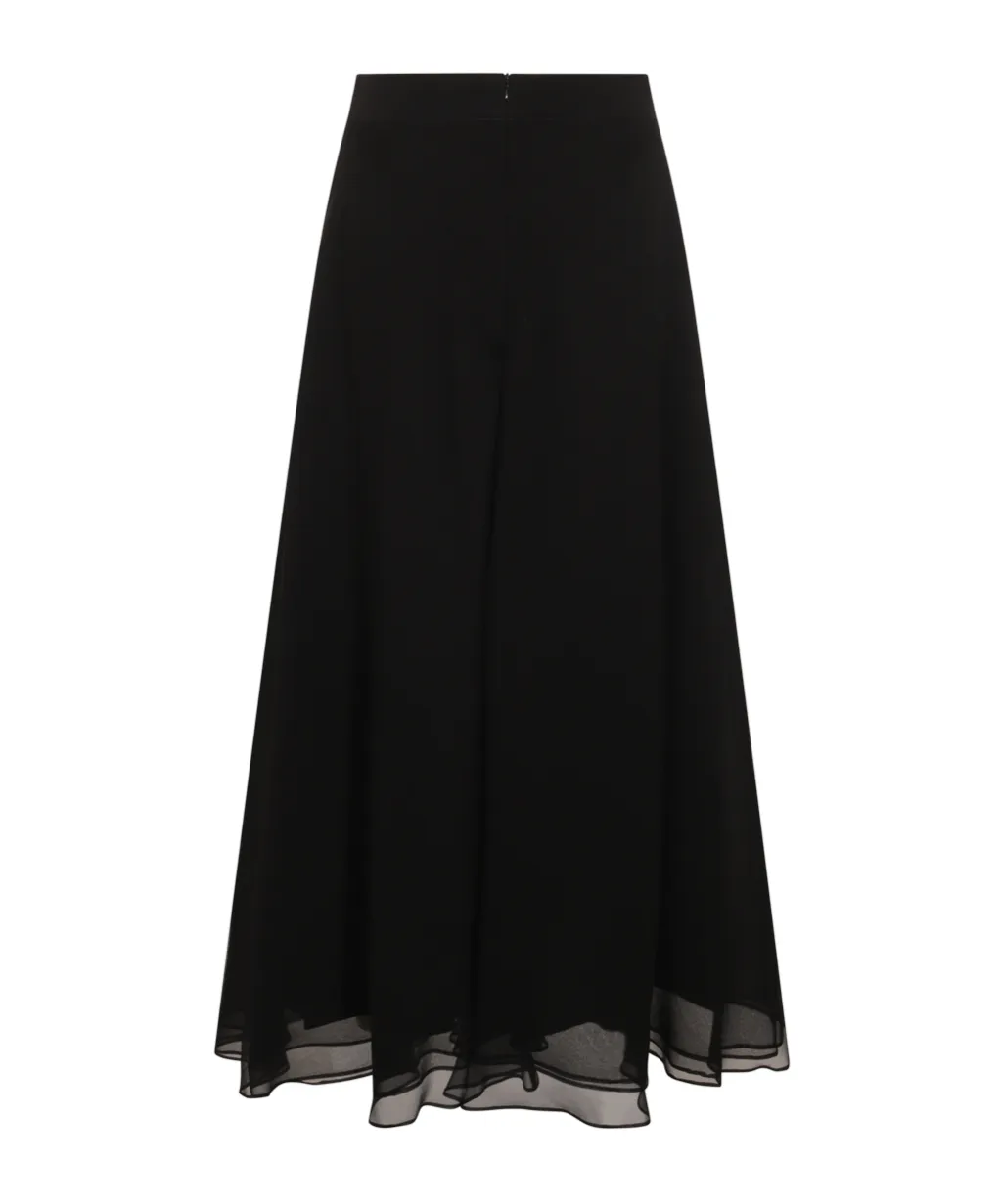 Silk Midi Skirt