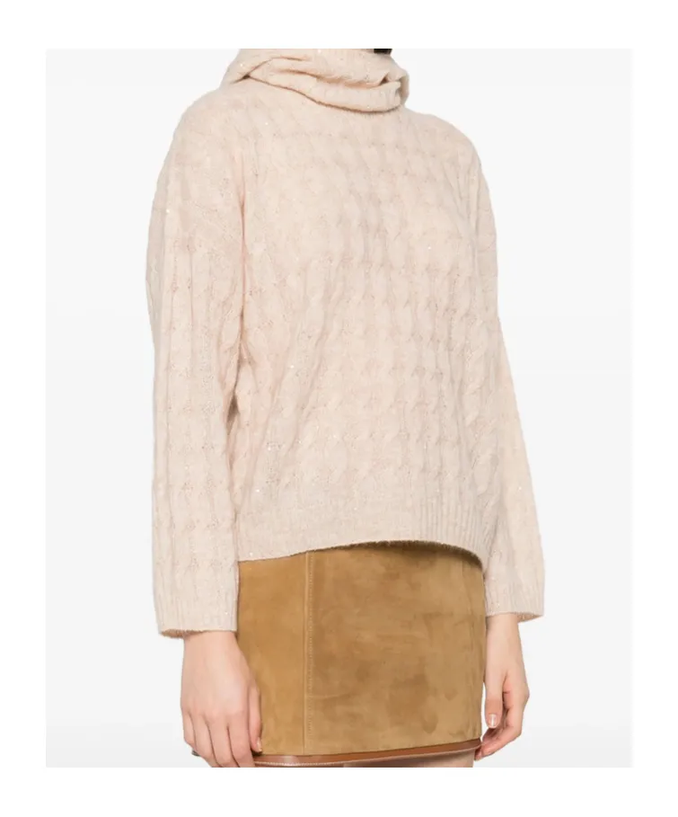 Embellished Hooded Jumper