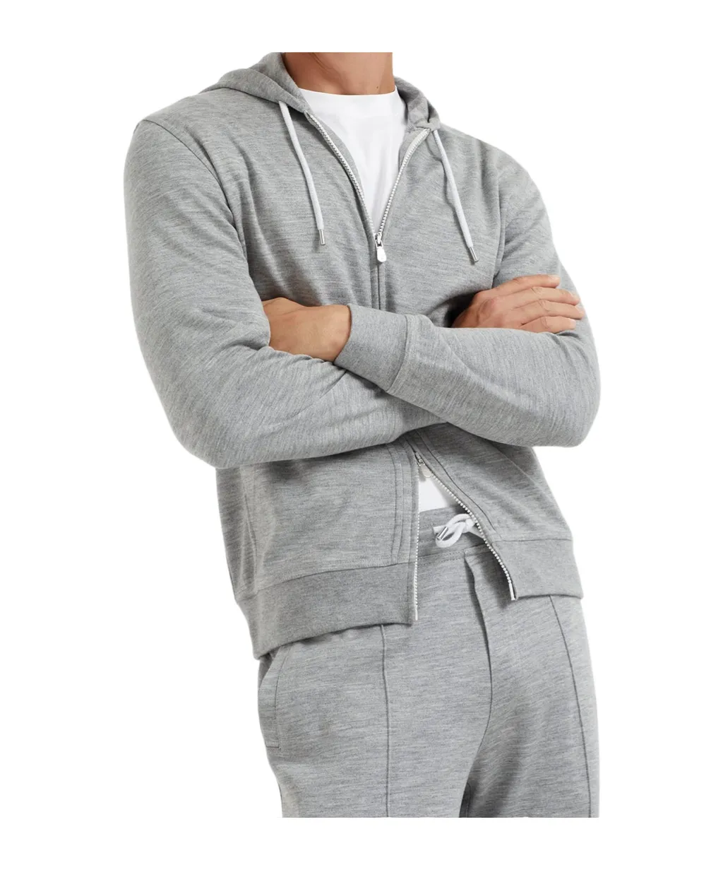 Drawstring Hooded Cardigan