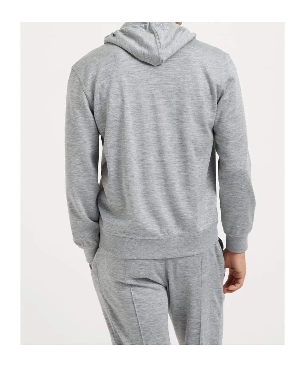 Drawstring Hooded Cardigan