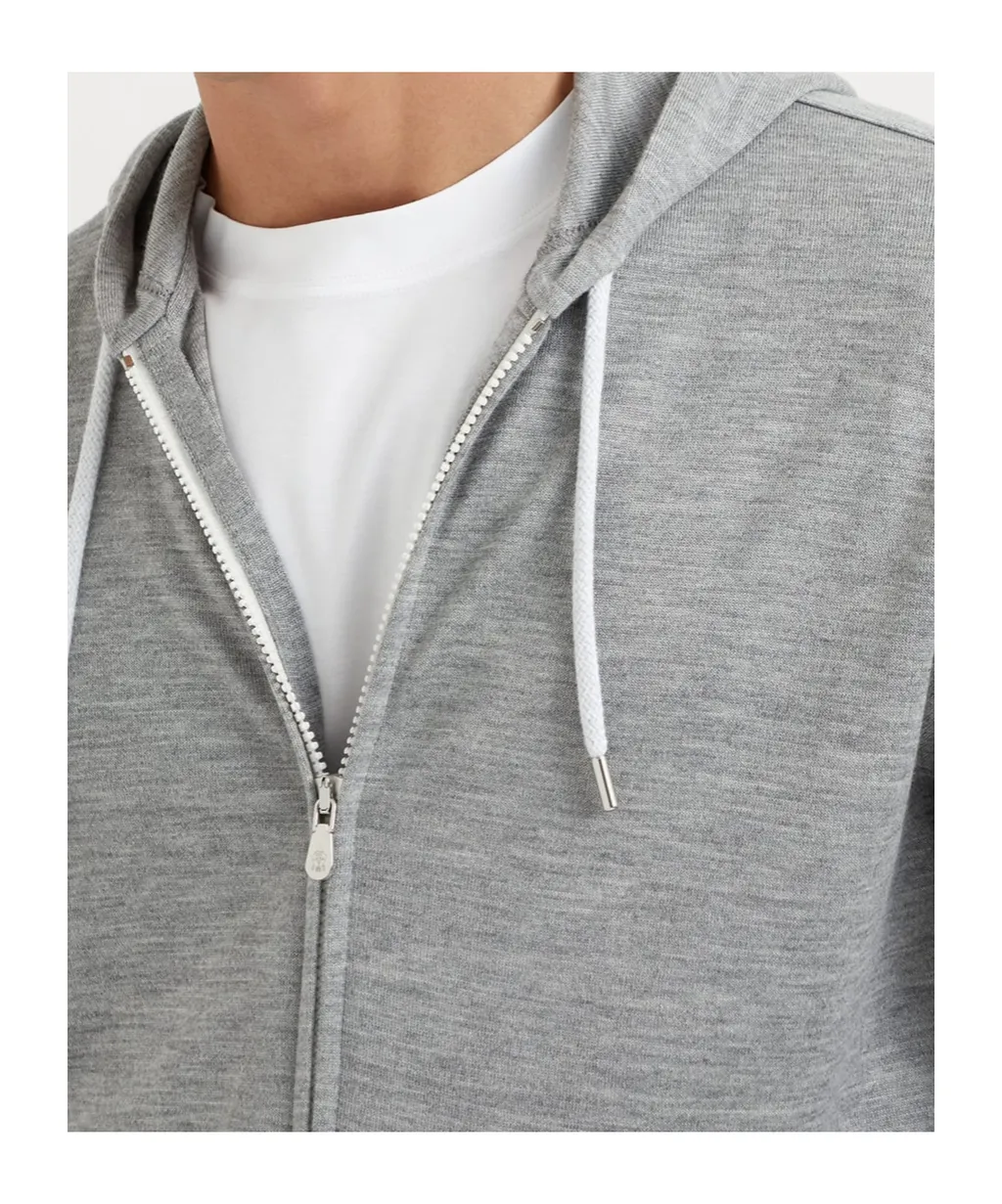 Drawstring Hooded Cardigan