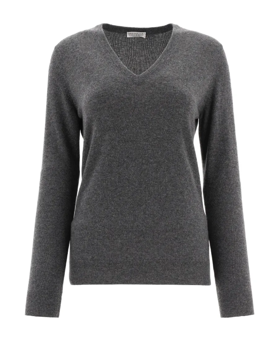 V-Neck Knitted Jumper