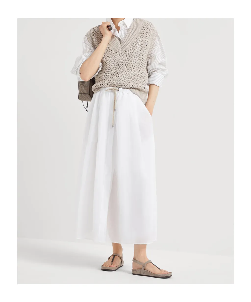 Sleeveless Open-Knit Top