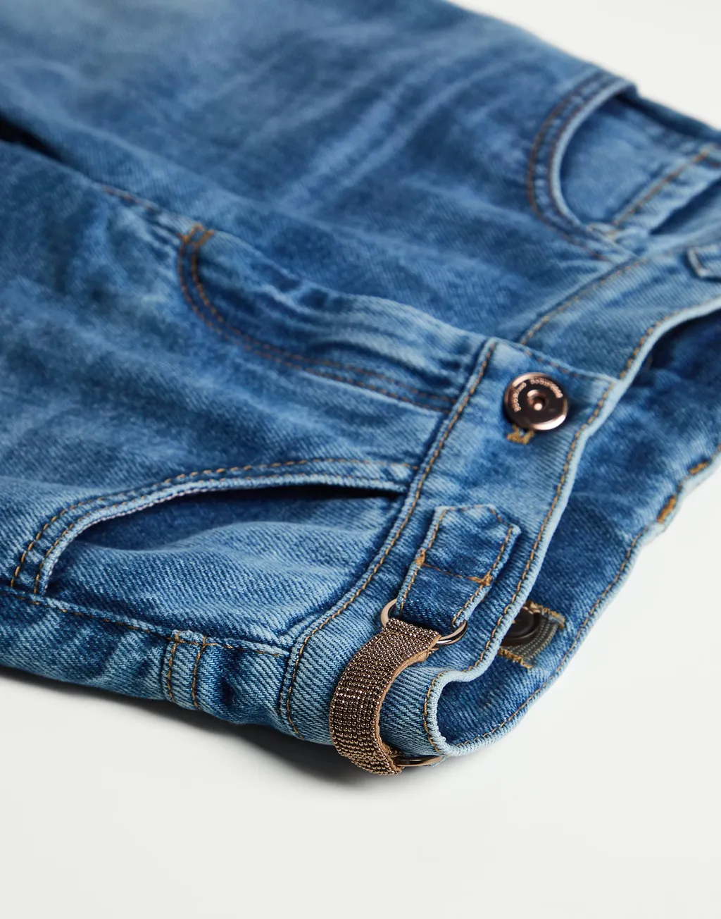 Cotton Straight Jeans