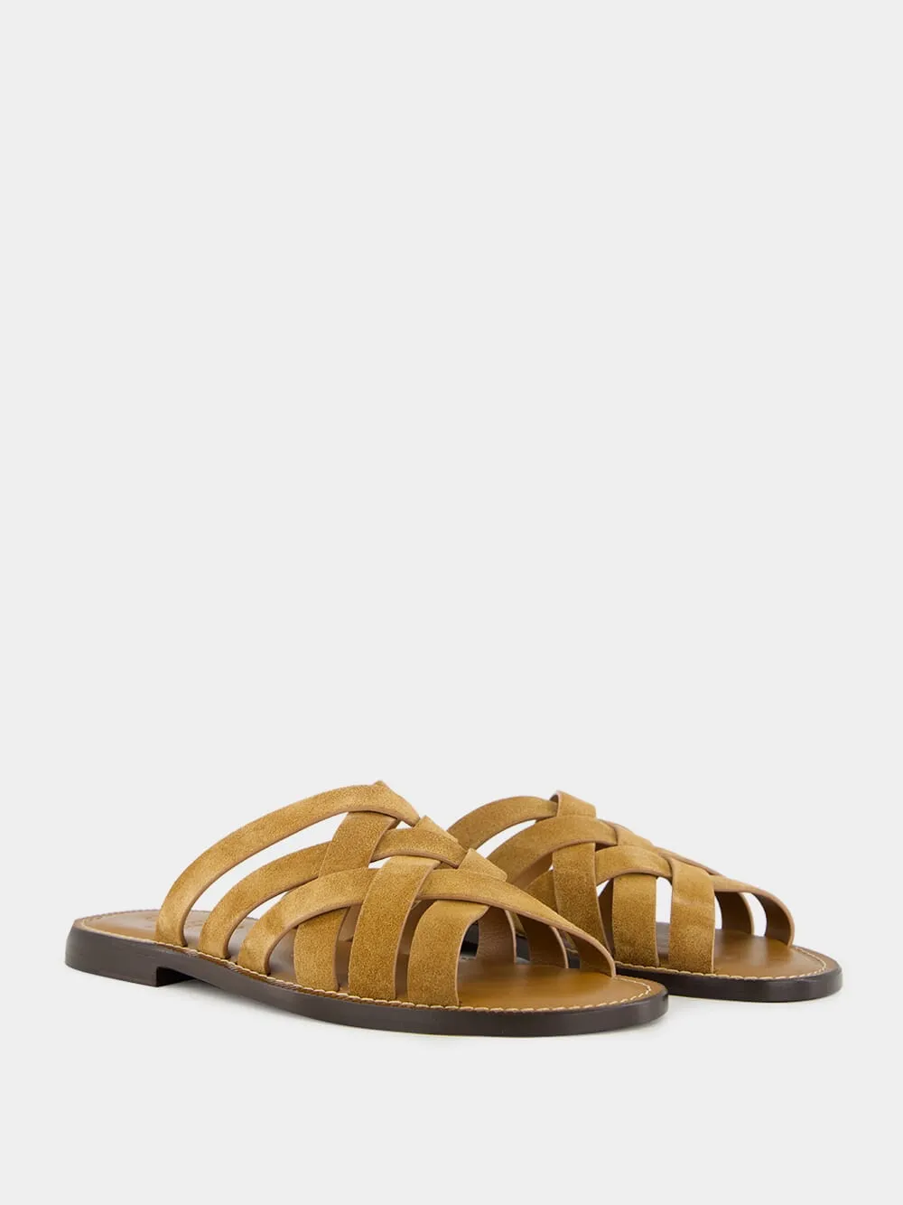 Open Toe Slip-On Sandals