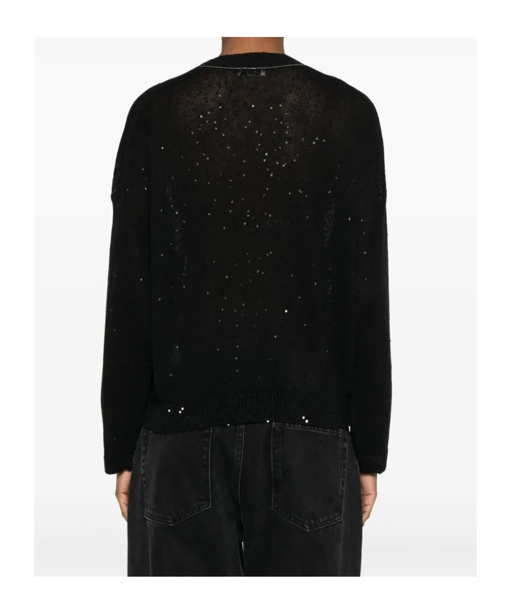 Sequin-Embellished Sweater
