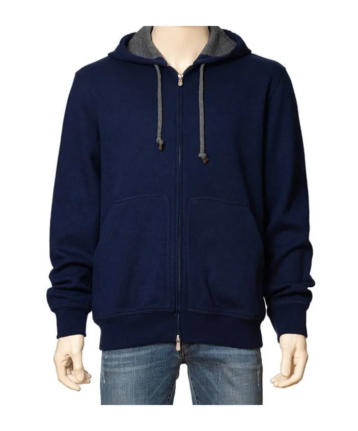 Zip-Up Cotton Hoodie
