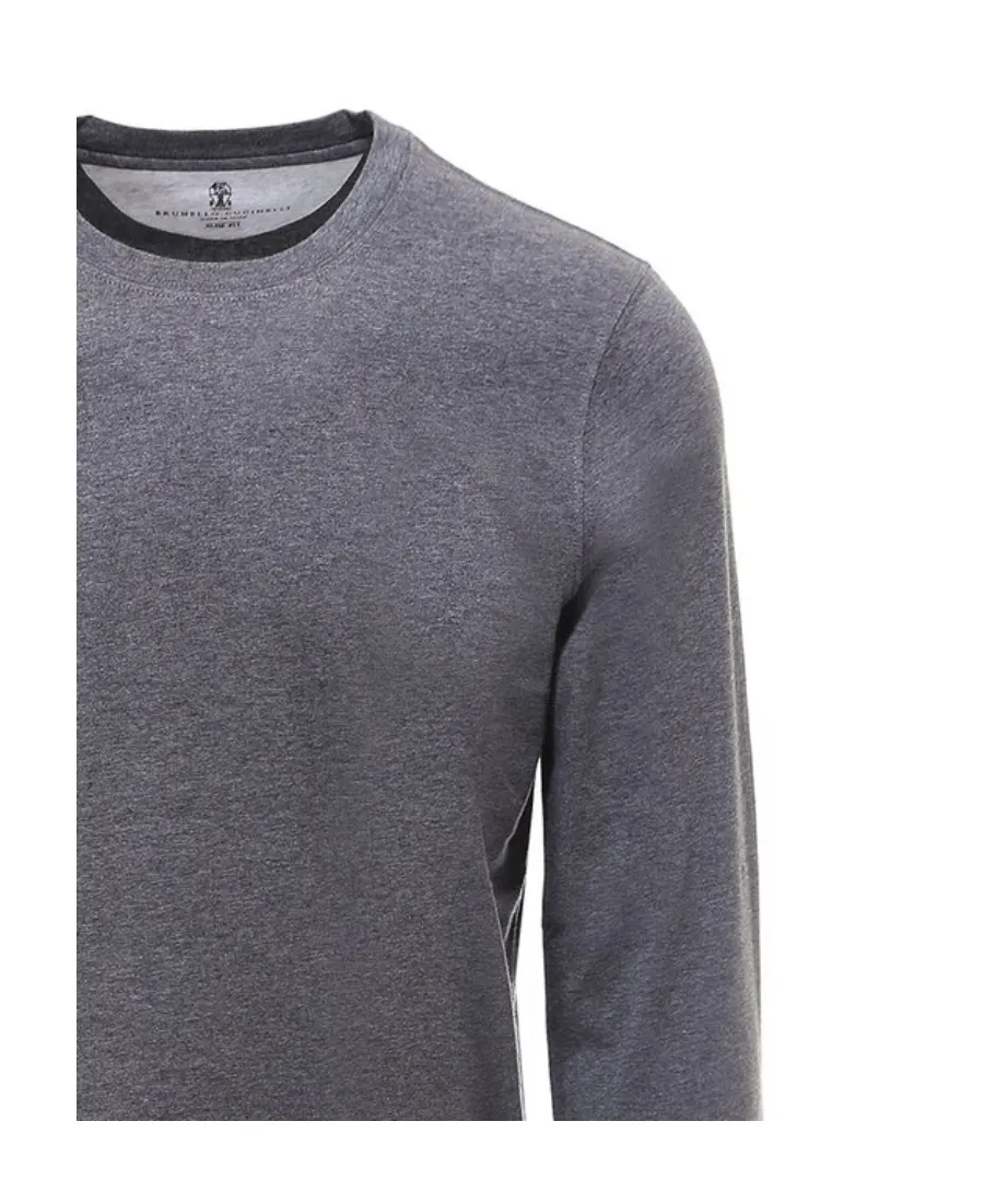 Long-Sleeved Crew-Neck T-Shirt