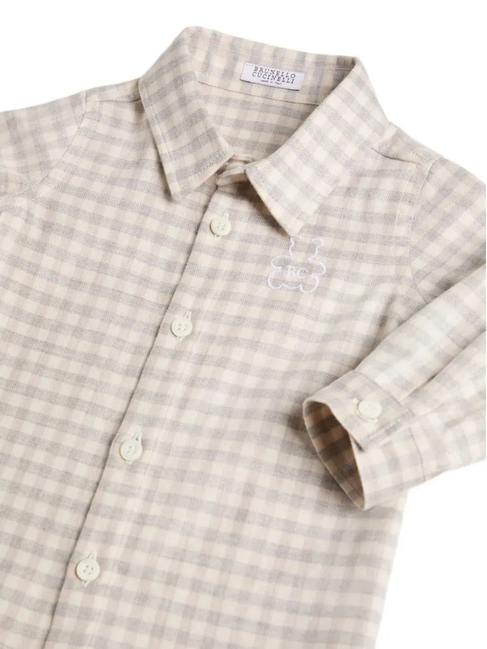 Bernie Baby Gingham-Check Shirt
