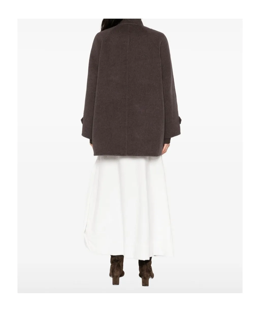 Double-Breasted Buttoned Coat