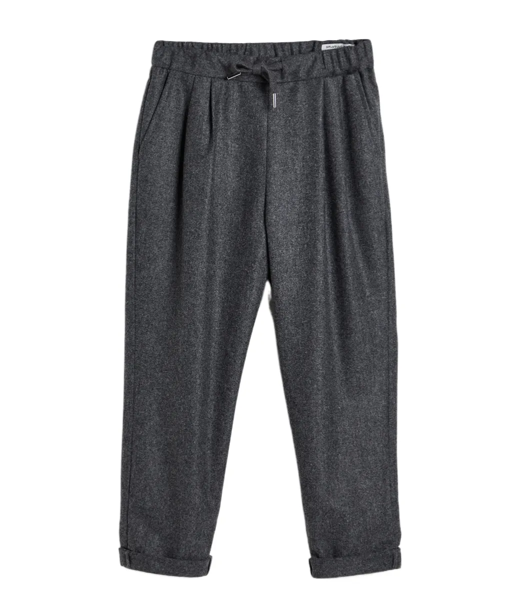 Virgin Wool Flannel Trousers