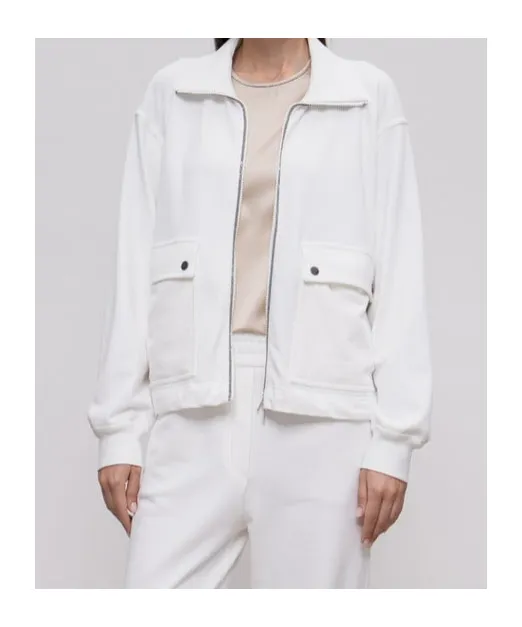 Long-Sleeved Zip-Up Sweatshirt