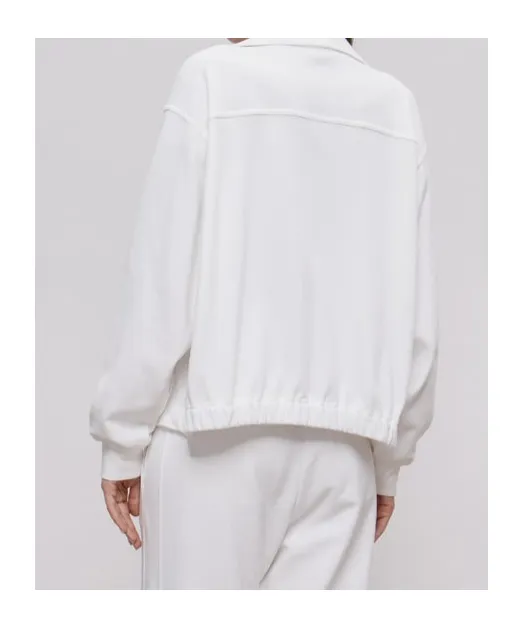 Long-Sleeved Zip-Up Sweatshirt