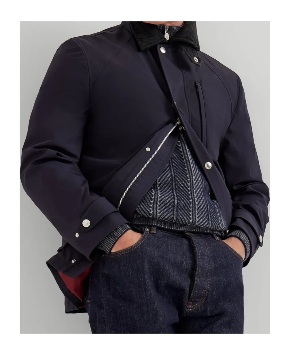 Stretch Coated Nylon Field Jacket