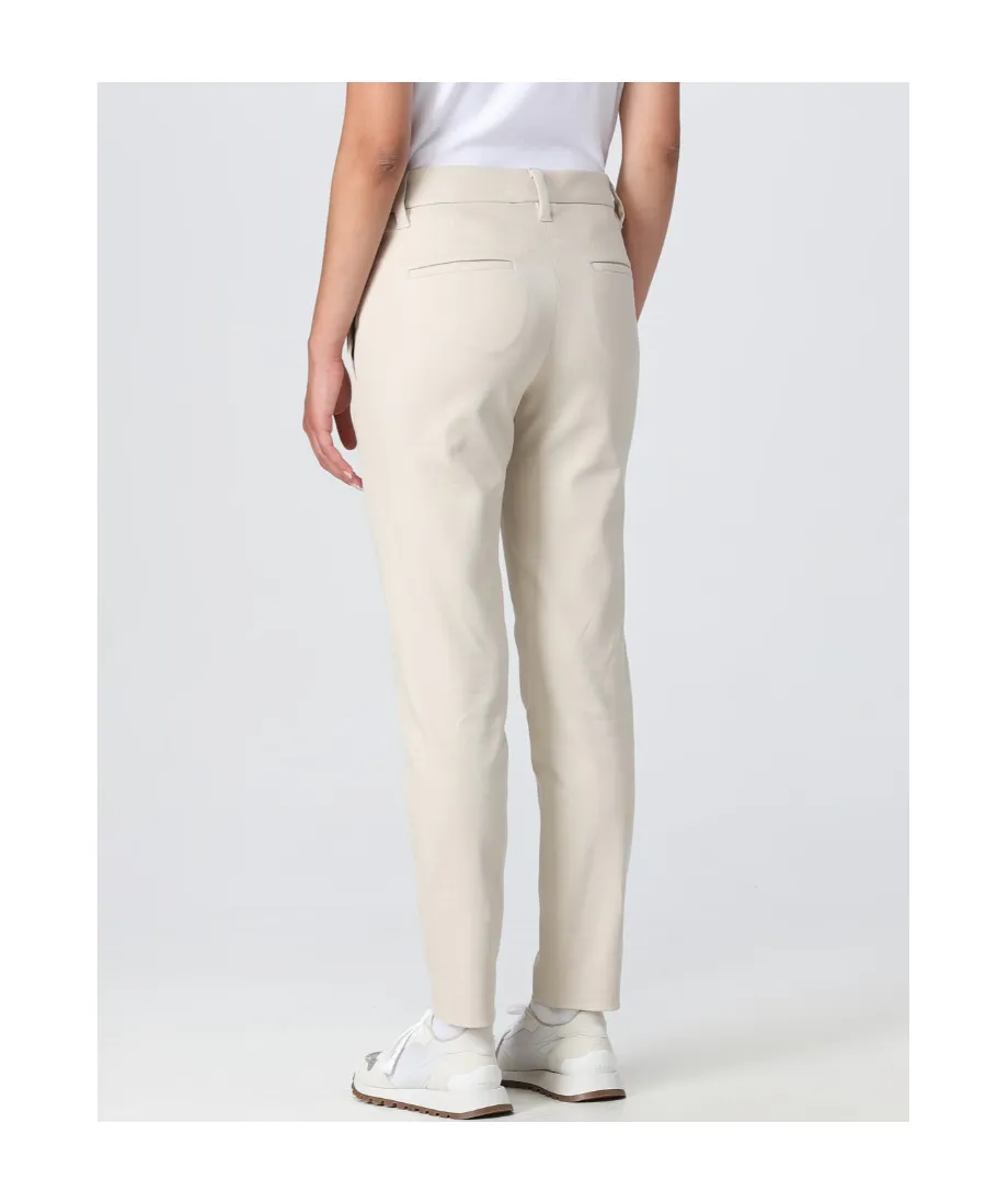 Gabardine Cropped Trousers