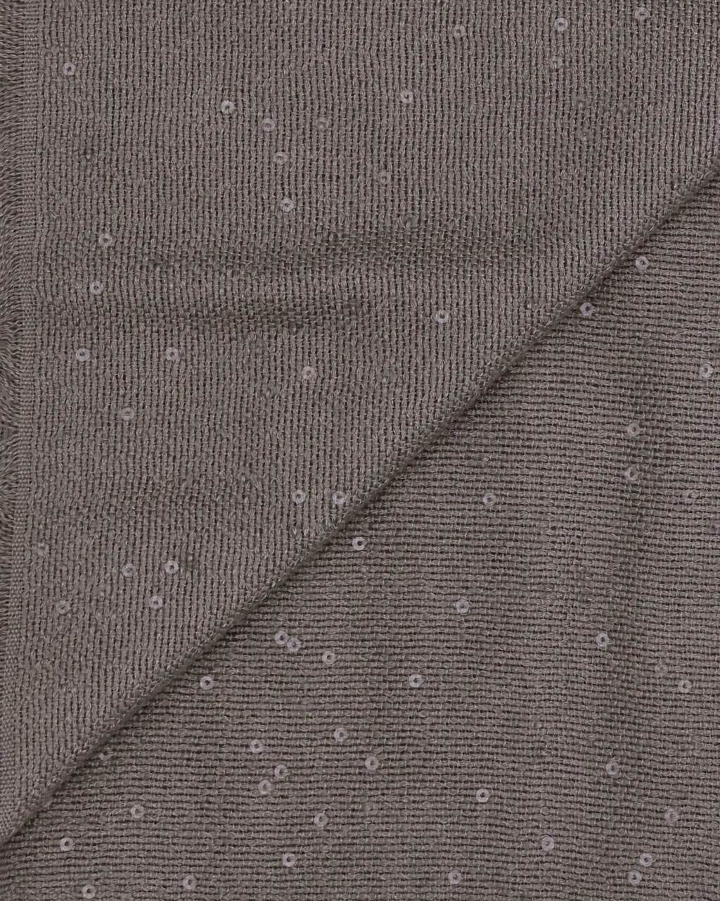 Sequin-Embellished Frayed Scarf