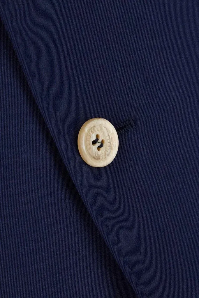 Single-Breasted Silk Jacket