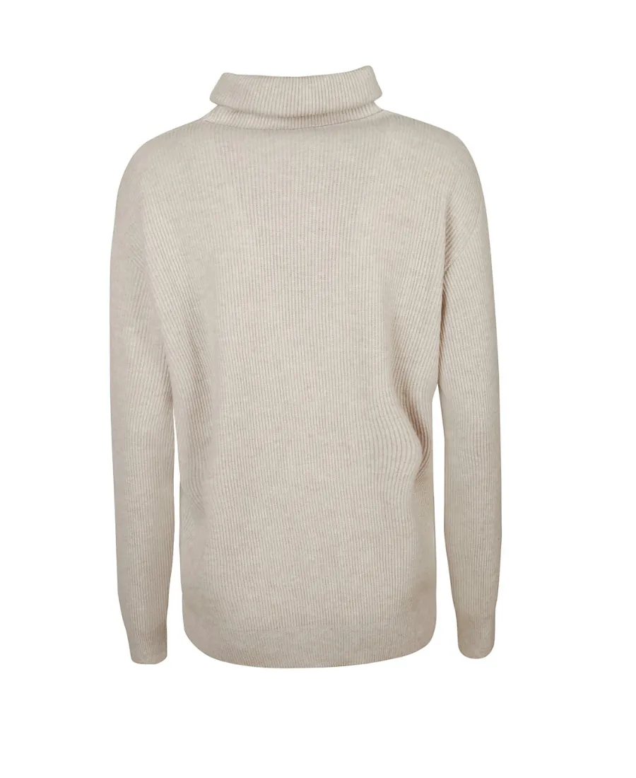 Turtleneck Ribbed-Knit Jumper