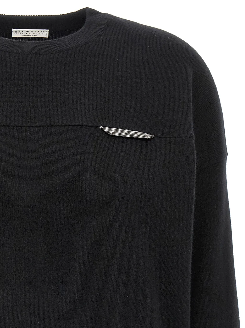 Monile Detailed Cropped Sweater