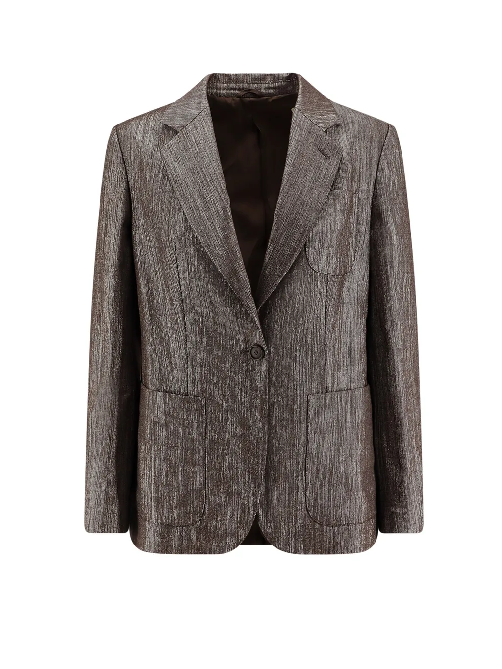 Lurex Buttoned Blazer