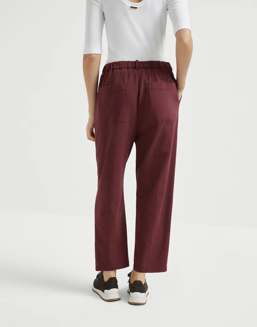 Pleat Cropped Pants