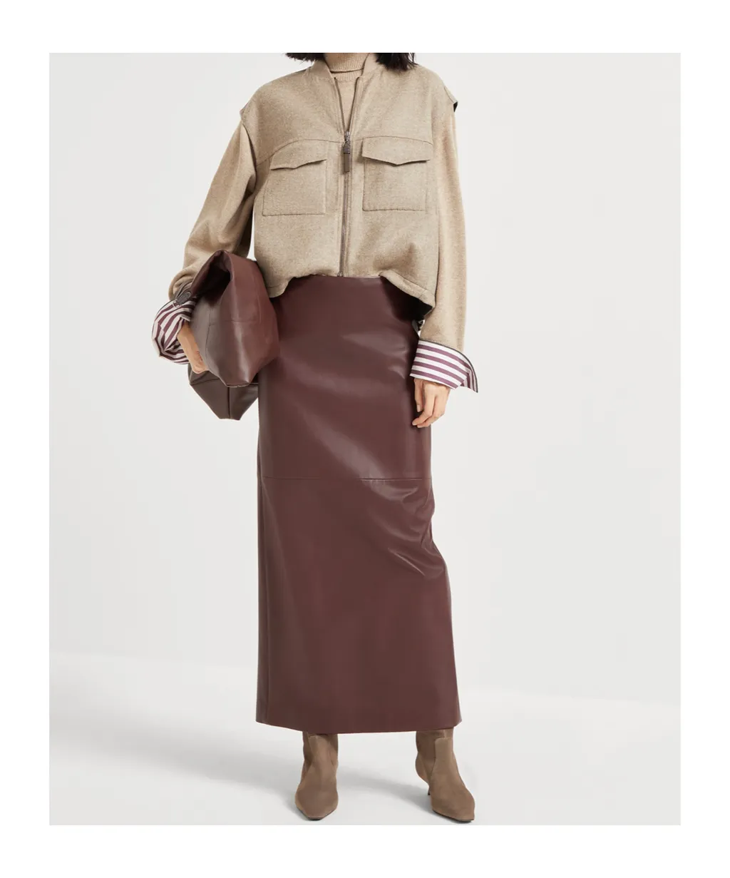 Shiny Zipped Pull Vest