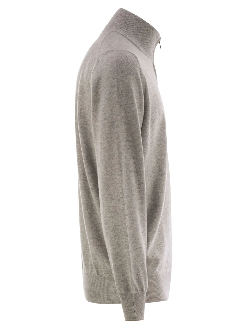 Zip-Up Cashmere Jumper
