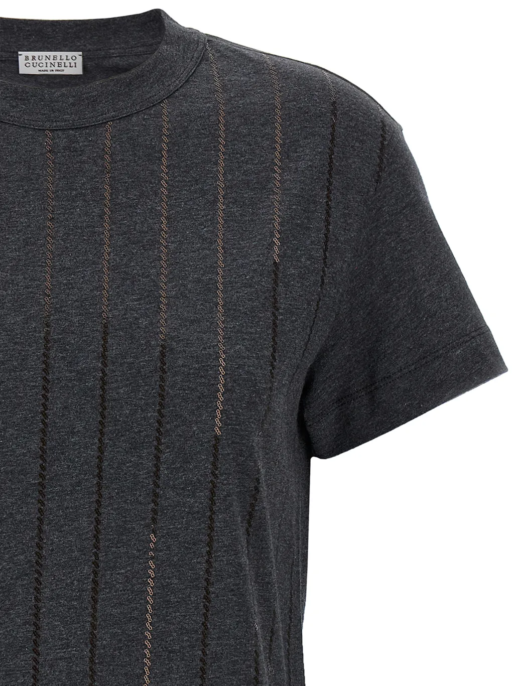 Micro Sequin Embellished T-Shirt