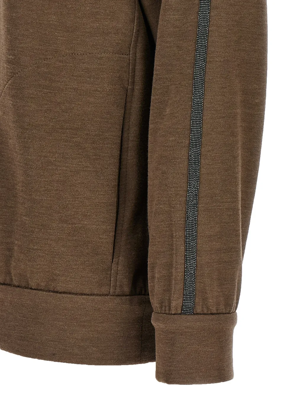 Zip-Up Long Sleeved Sweatshirt