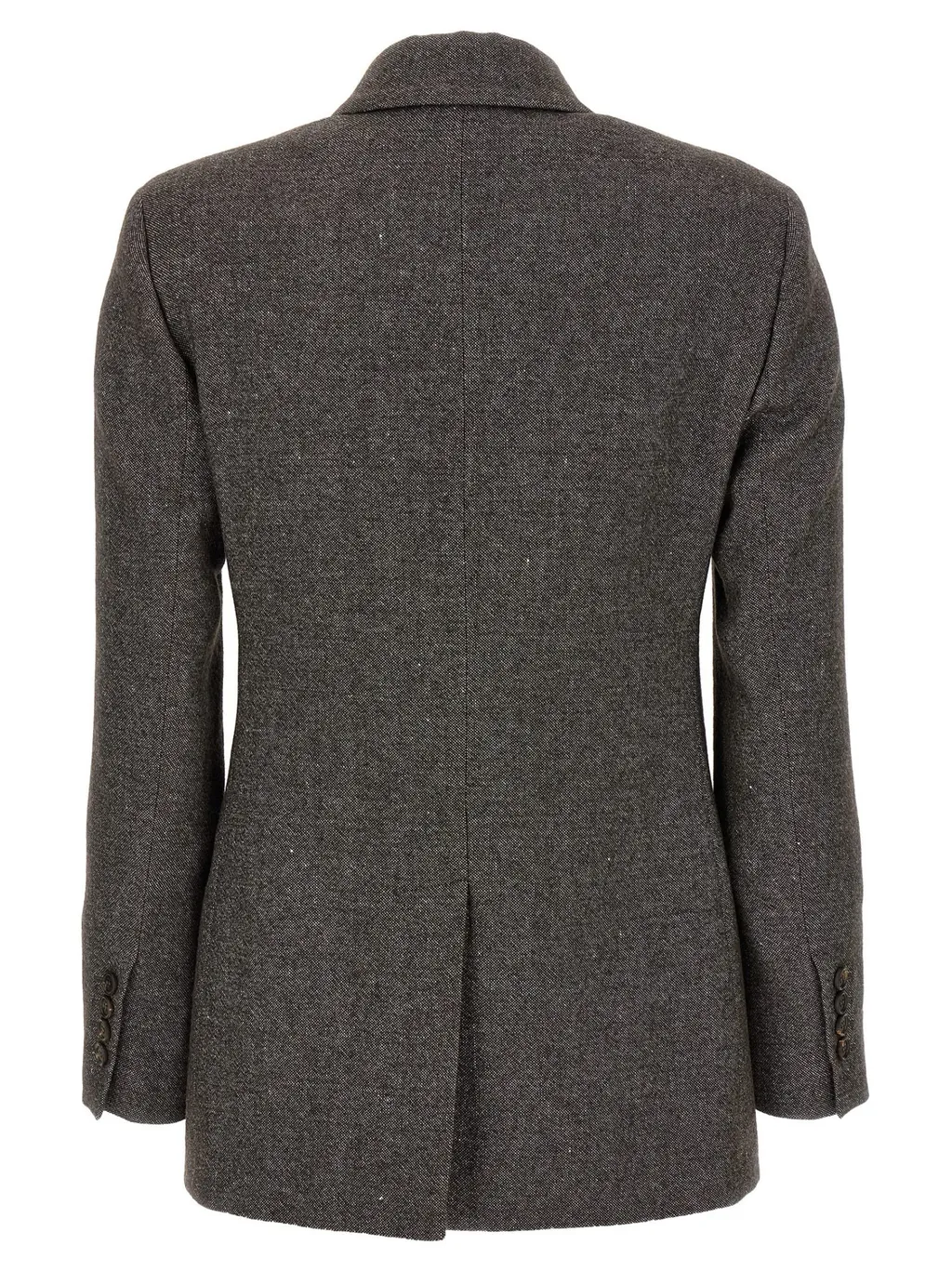 Double-Breasted Tweed Blazer