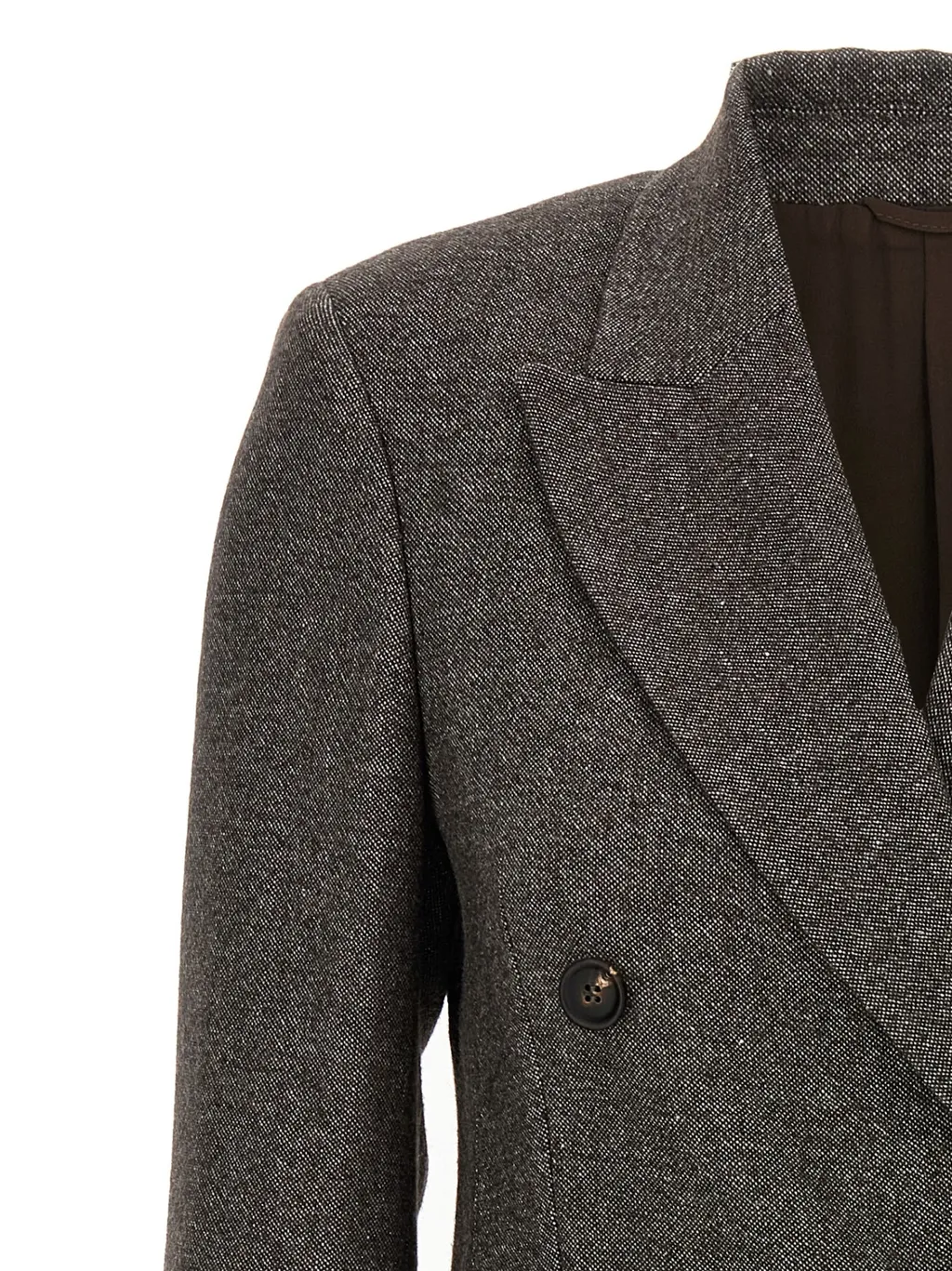Double-Breasted Tweed Blazer
